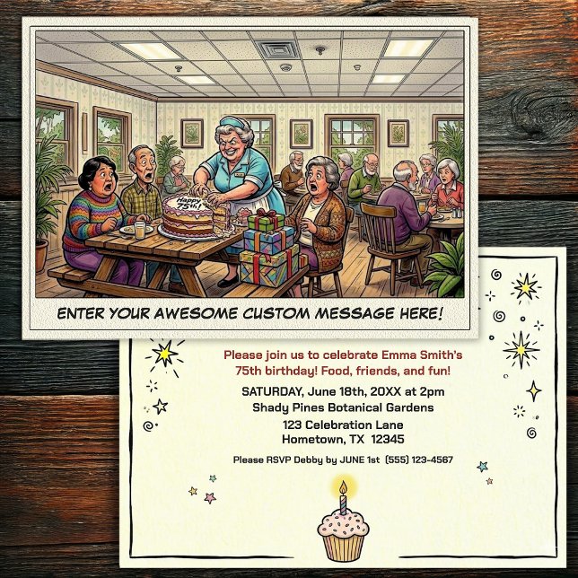 Senior Birthday Party  Invitation (Creator Uploaded)