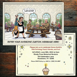 Senior Birthday Party Invitation