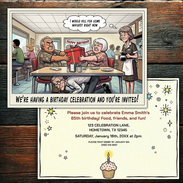 Senior Birthday Party  Invitation (Creator Uploaded)