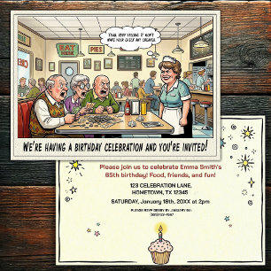 Senior Birthday Party Invitation