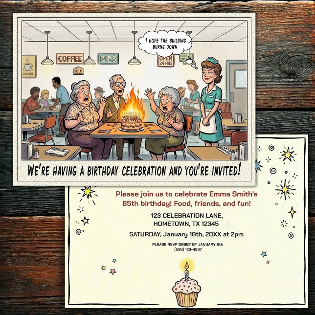 Senior Birthday Party  Invitation (Creator Uploaded)