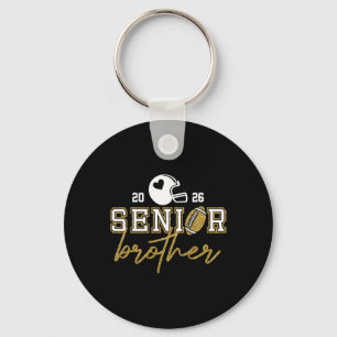 Senior Brother Graduation Football Cl Of 2026 Fami Keychain
