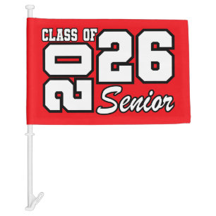 Senior  car flag