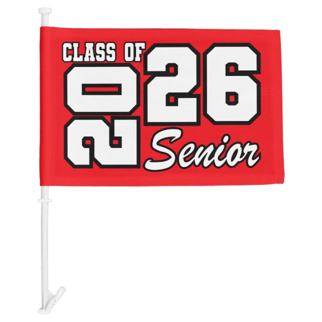 Senior  car flag (Front)