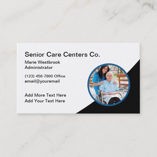 Senior Care Medical Nurse Business Card