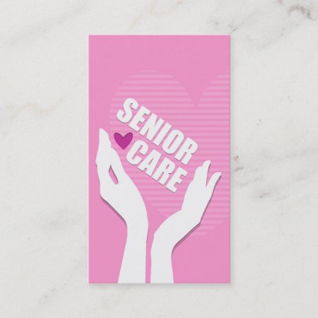 Senior Care Nursing Home Business Card