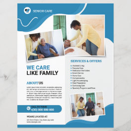 Senior Care Service Flyer Template