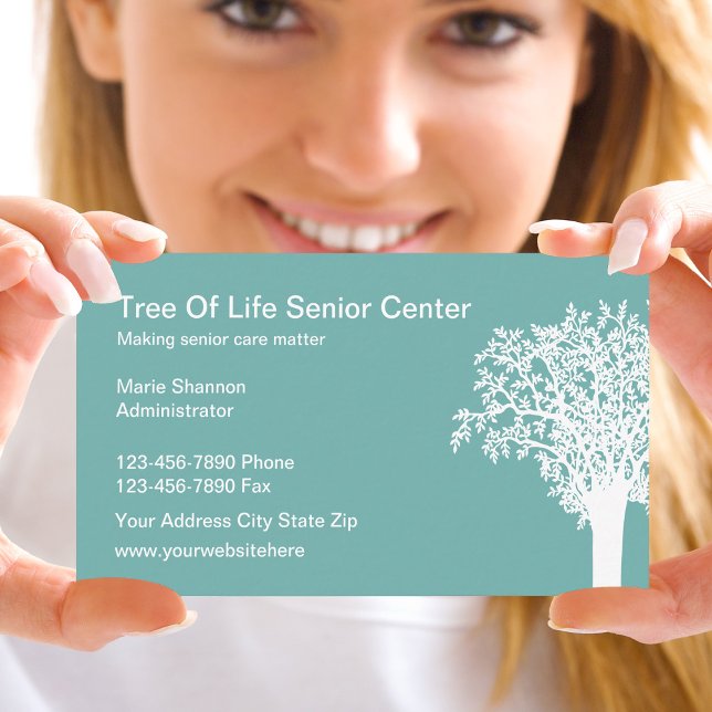 Senior Care Services Business Card (Creator Uploaded)
