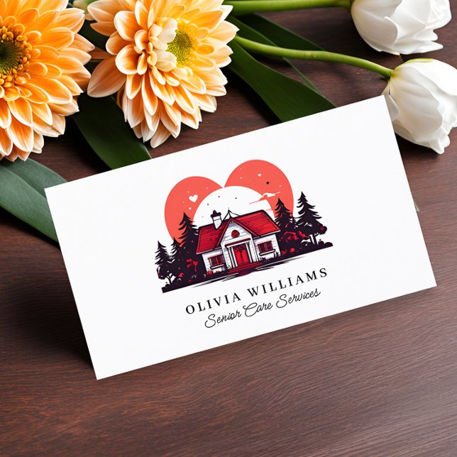 Senior Care Services Caregiver  Business Card (Creator Uploaded)