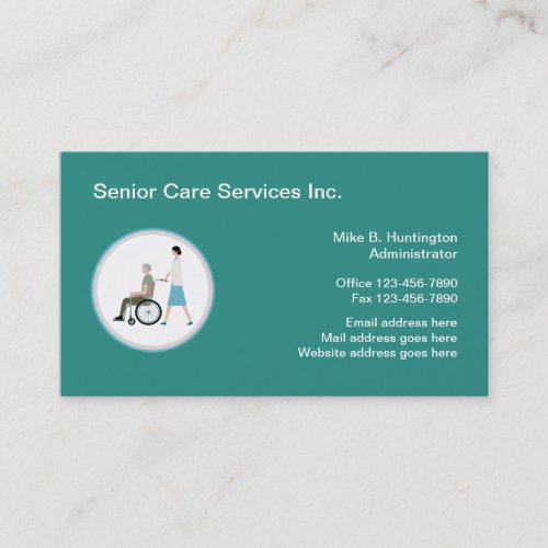 Senior Care Services Medical Logo Template Business Card