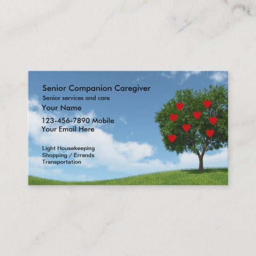 Senior Caregiver Business Card