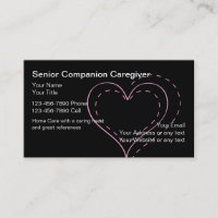 Senior Caregiver Business Cards