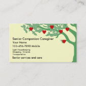 Senior Caregiver Business Cards (Front)