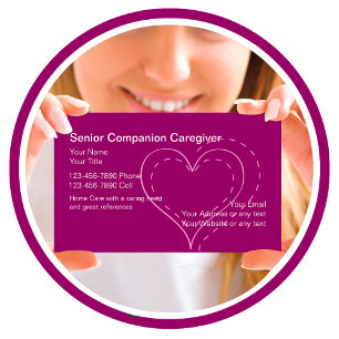 Senior Caregiver Business Cards