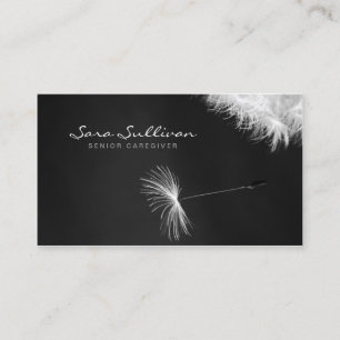 Senior Caregiver Special Skills Service Dandelion Business Card