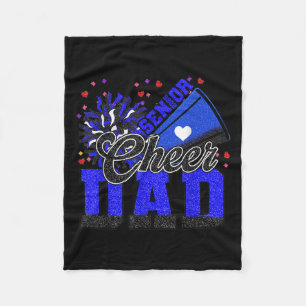 Senior Cheer Dad 2026 Cheer Dad Women Men Cheerlea Fleece Blanket
