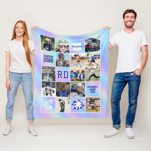 Senior Cheer Team Custom Photo Iridescent