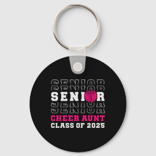 Senior Cheerleader Aunt Cheer Cl Of 2025 Graduatio Keychain