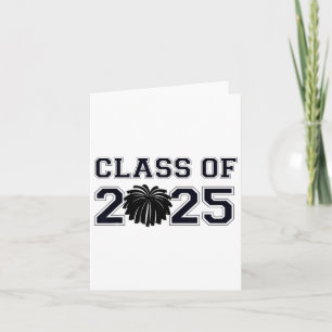 Senior Cheerleader Cheer Cl Of 2025 Graduation Gra Card