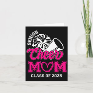 Senior Cheerleader Mom Cheer Cl Of 2025 Graduation Card