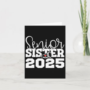 Senior Cheerleader Sister Cheer Cl Of 2025 Graduat Card