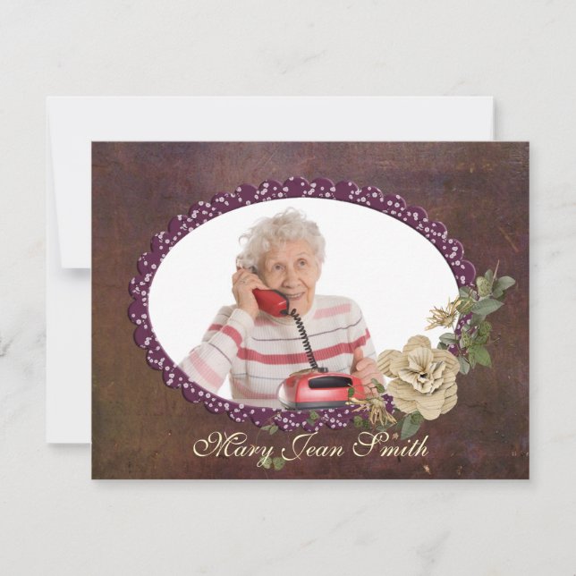 Senior Citizen birthday invite (Front)