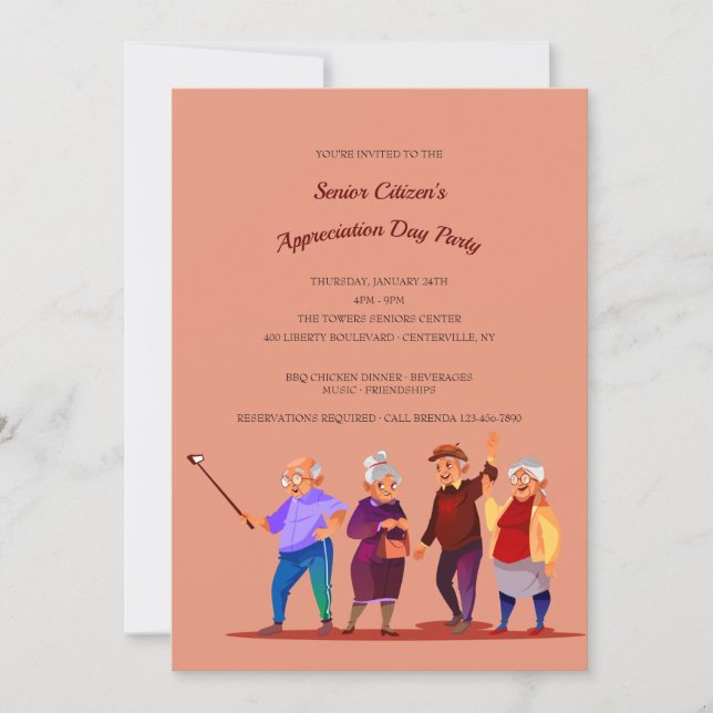 Senior Citizen Day Invitation (Front)