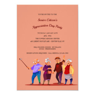 Senior Citizen Invitations | Zazzle