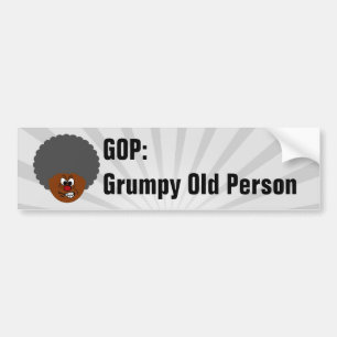 Senior Citizen Voters Vote GOP: Grumpy Old People Bumper Sticker