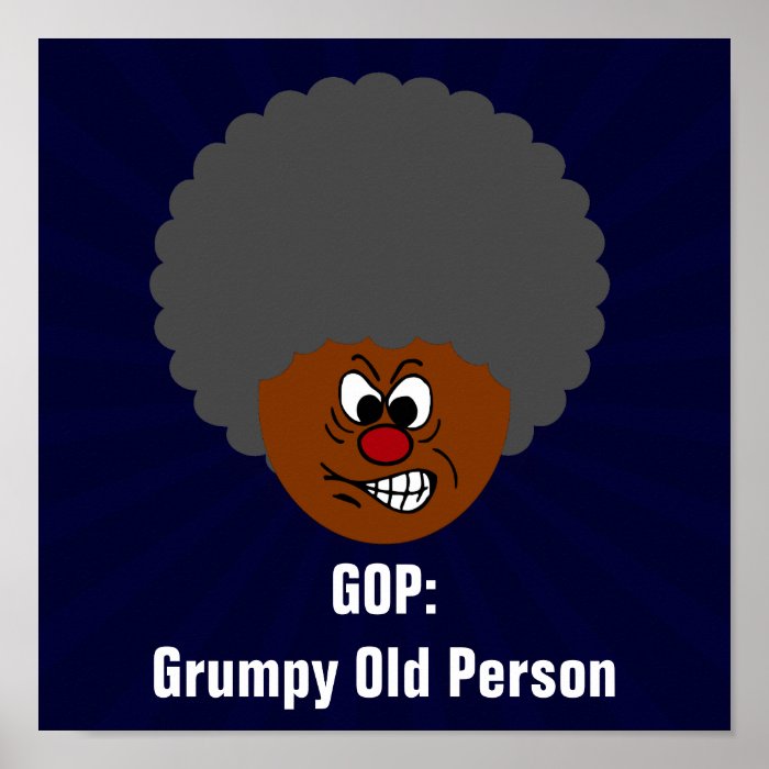 Senior Citizen Voters Vote GOP Grumpy Old People Print