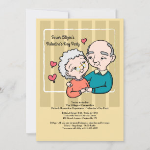 Senior Citizen's Valentine's Day Party Invitation