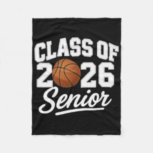 Senior Cl 2026 Basketball Champion School Spirit A Fleece Blanket