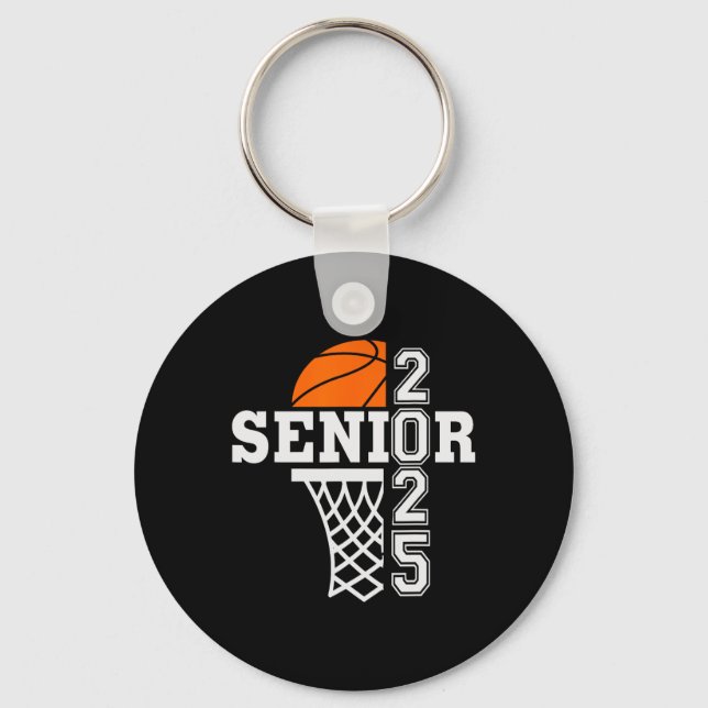 Senior Cl Of 2025 Sketll Sports Seniors Boys Team  Keychain (Front)