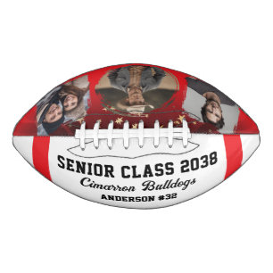 Senior Class Custom Team Number 3 photo Football