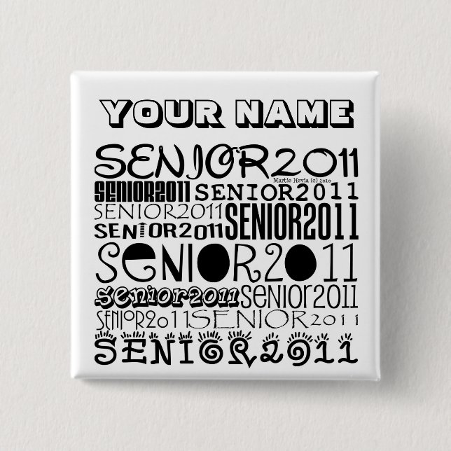 Senior Class of 2011 Pinback Button (Front)