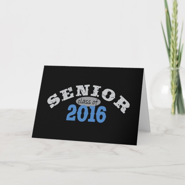 Senior Class of 2016 Blue Card (Front)