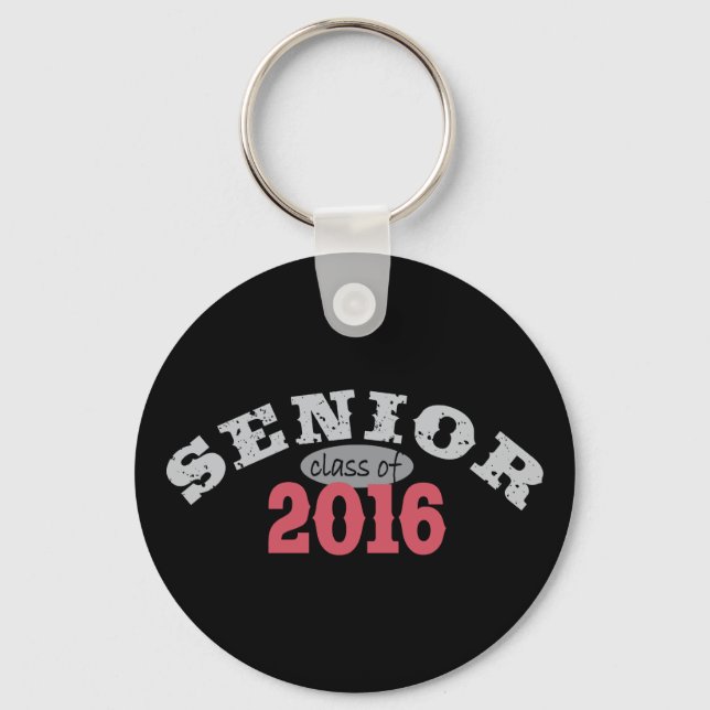 Senior Class of 2016 Red Keychain (Front)