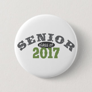 Senior Class of 2017 Green Pinback Button