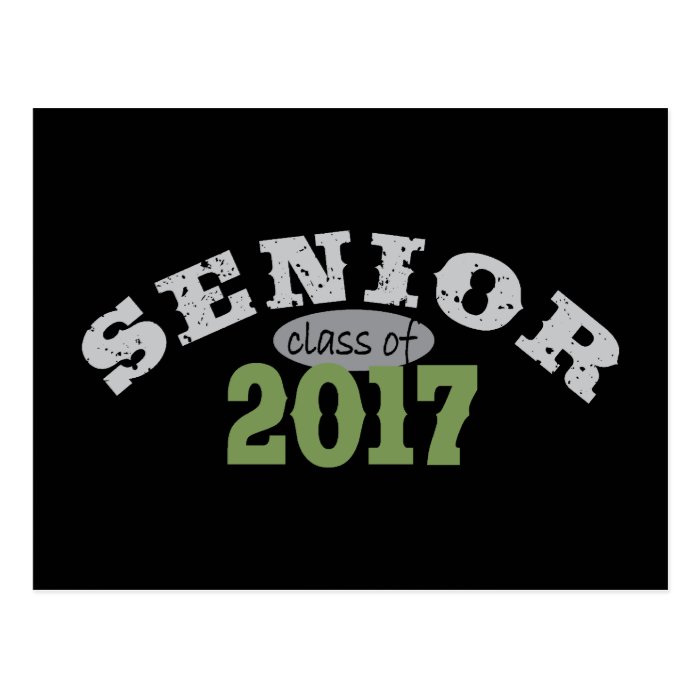 Senior Class of 2017 Green Postcards