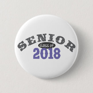 Senior Class of 2018 Purple Button