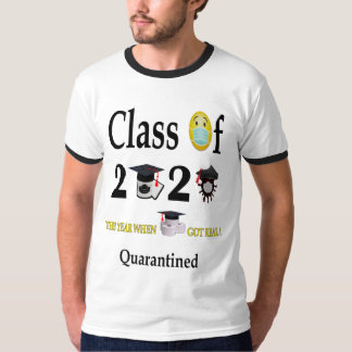 Senior Class Of 2020 Quarantine Graduation Funny T-Shirt