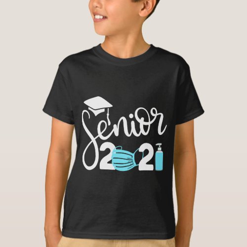 Senior Class of 2021 Mask and Toilet Paper Graduat T_Shirt