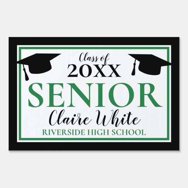 Senior Class of 2021 Outdoor Graduation Yard Sign (Back)