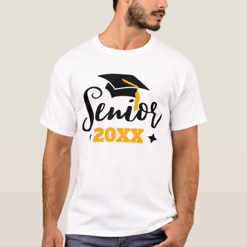 Senior class of 2022 graduation year black gold T_Shirt