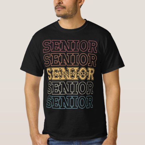 Senior Class of 2023 Graduation School Theme Cool T_Shirt