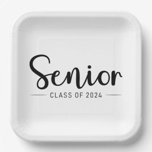 Senior Class of 2024 Paper Plates