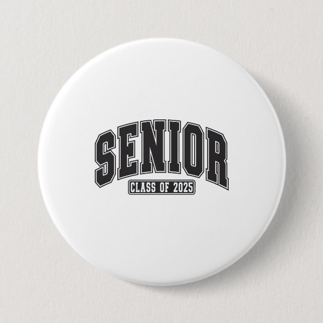 Senior Class of 2025 Class of 2025 Graduation  Button (Front)