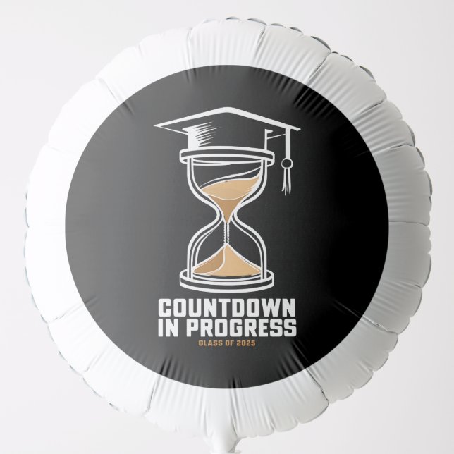 Senior Class Of 2025 Countdown to Graduation Gift Balloon (Front)