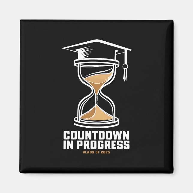 Senior Class Of 2025 Countdown to Graduation Gift Magnet (Front)