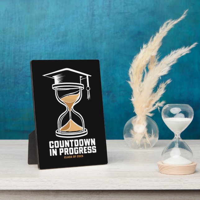 Senior Class Of 2025 Countdown to Graduation Gift Plaque (Side)